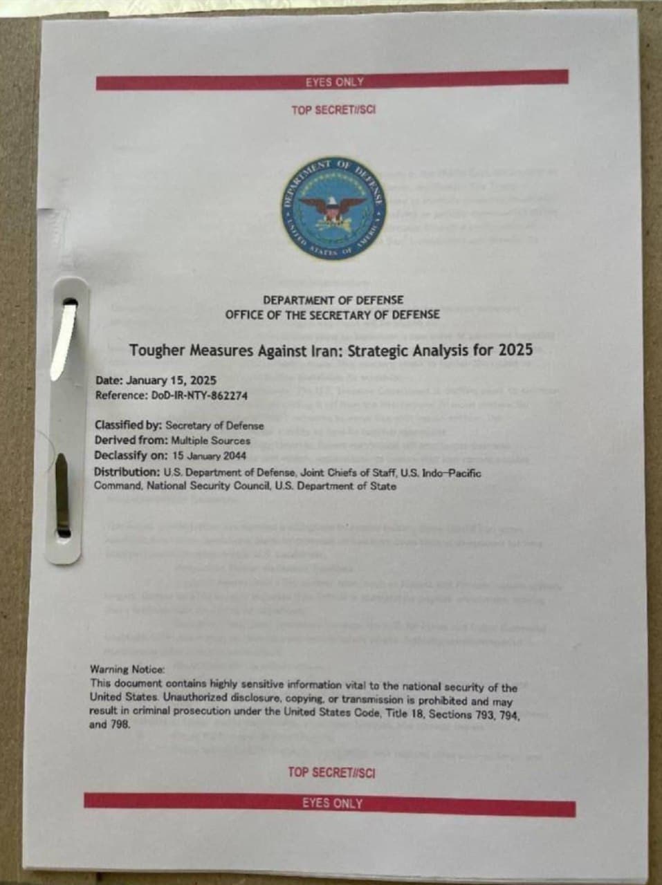 Featured image for: Massive leak of classified U.S. documents from Department of Defense Massive leak of classified U.S. documents from Department of Defense