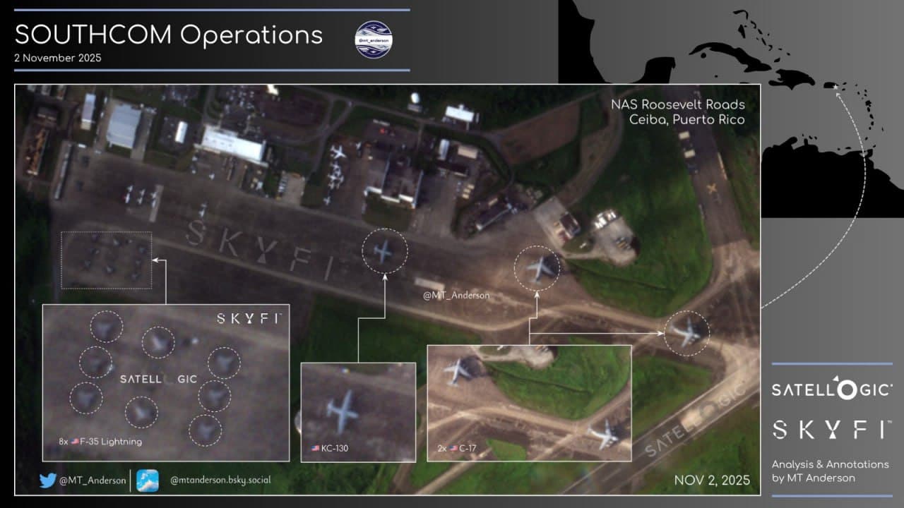 NAS Roosevelt Roads stages 8 F-35s and transport assets for military activity