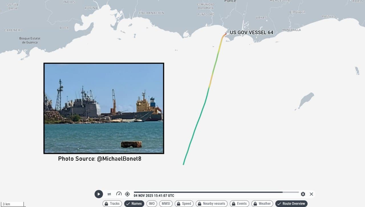 USS Gettysburg (CG-64) arrives in Ponce, Puerto Rico