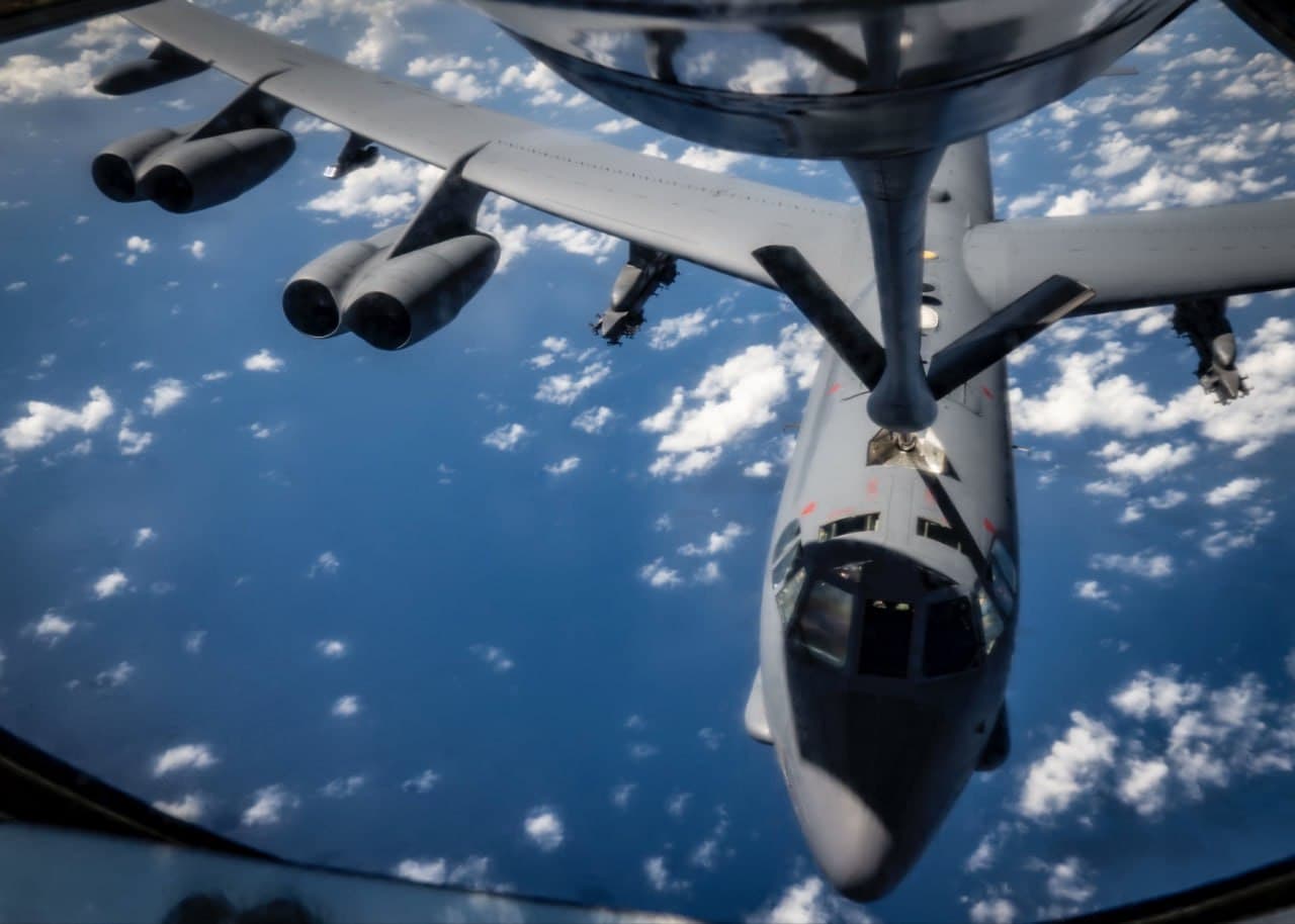 USAF releases photos of B-52H mission near Venezuela coastline
