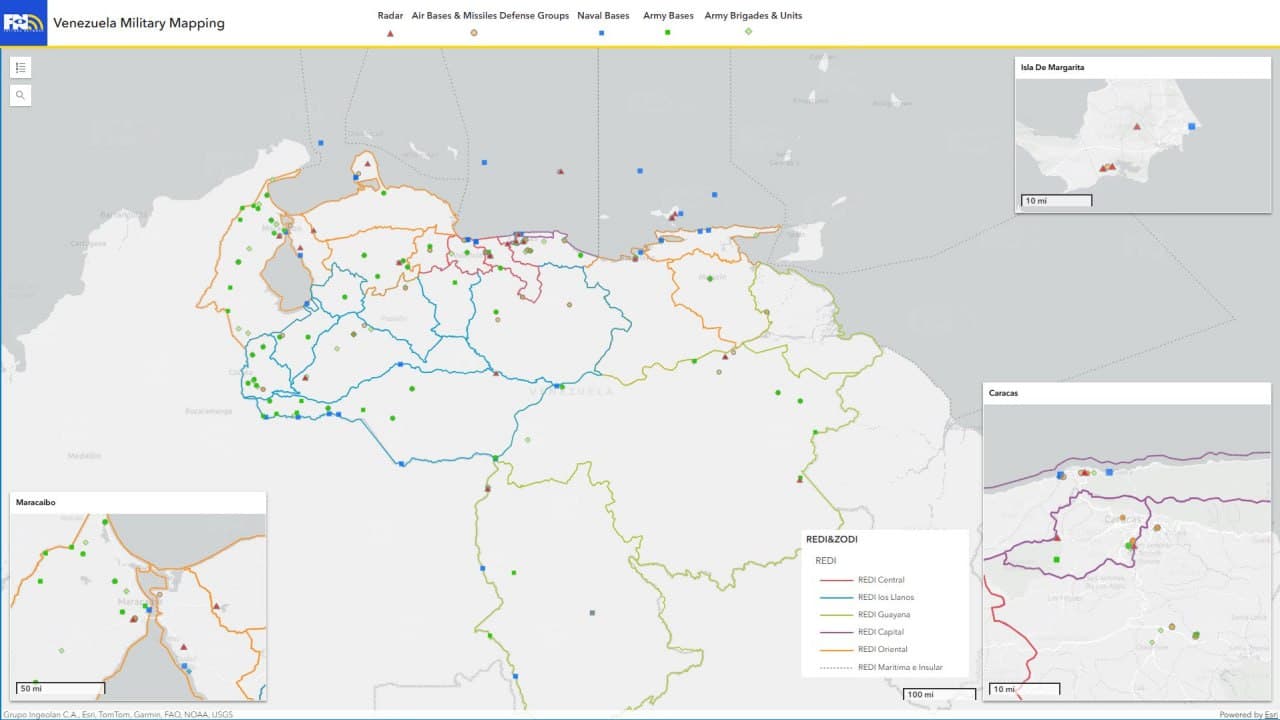 Faytuks Network maps key Venezuelan military installations