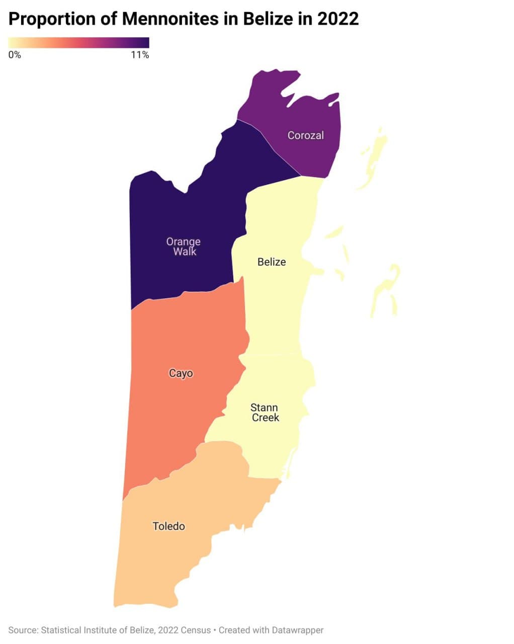 Mennonite population in Belize reaches 15,249, 3.84% of total