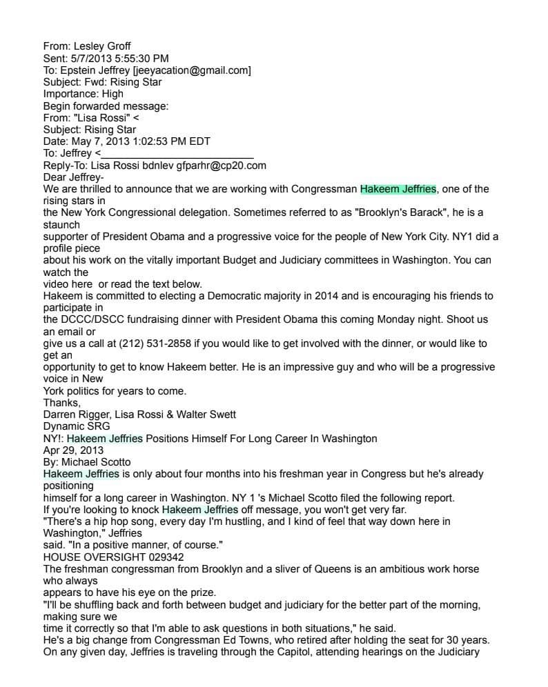 Dynamic SRG invited Jeffrey Epstein to fundraising dinner with Obama