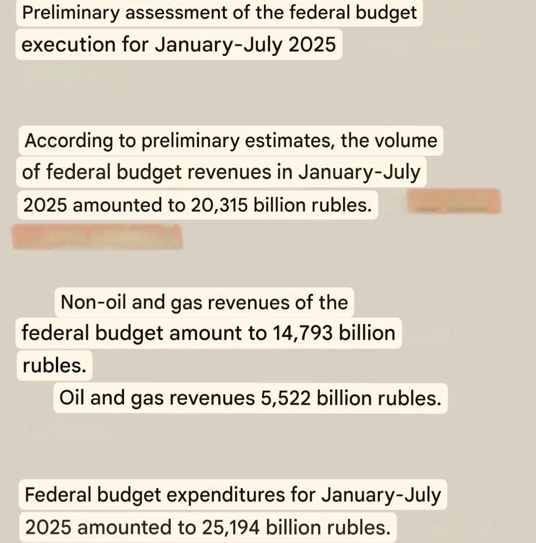 Featured image for: Russia's Budget Crisis Deepens: 5 Trillion Ruble Shortfall Exposes Economic Strain Russia's Budget Crisis Deepens: 5 Trillion Ruble Shortfall Exposes Economic Strain