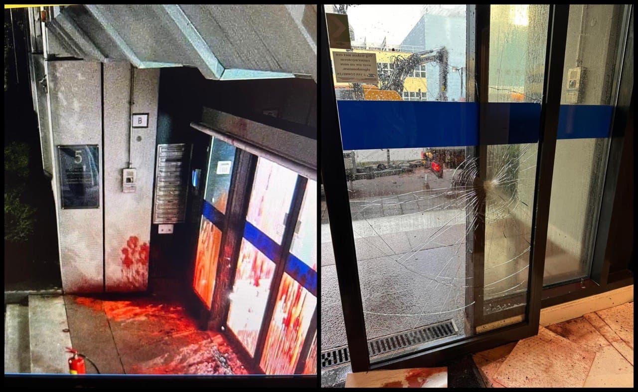 Featured image for: Three Arrested for Vandalizing Israeli Embassy in The Hague, Security Heightened Three Arrested for Vandalizing Israeli Embassy in The Hague, Security Heightened