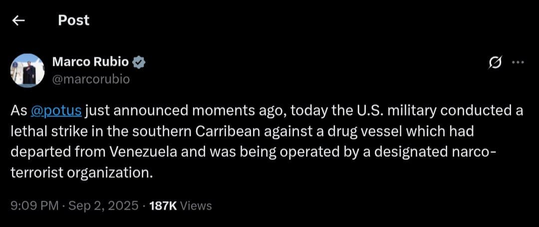 Featured image for: U.S. Military Strikes Venezuelan Drug Vessel in Caribbean Operation U.S. Military Strikes Venezuelan Drug Vessel in Caribbean Operation