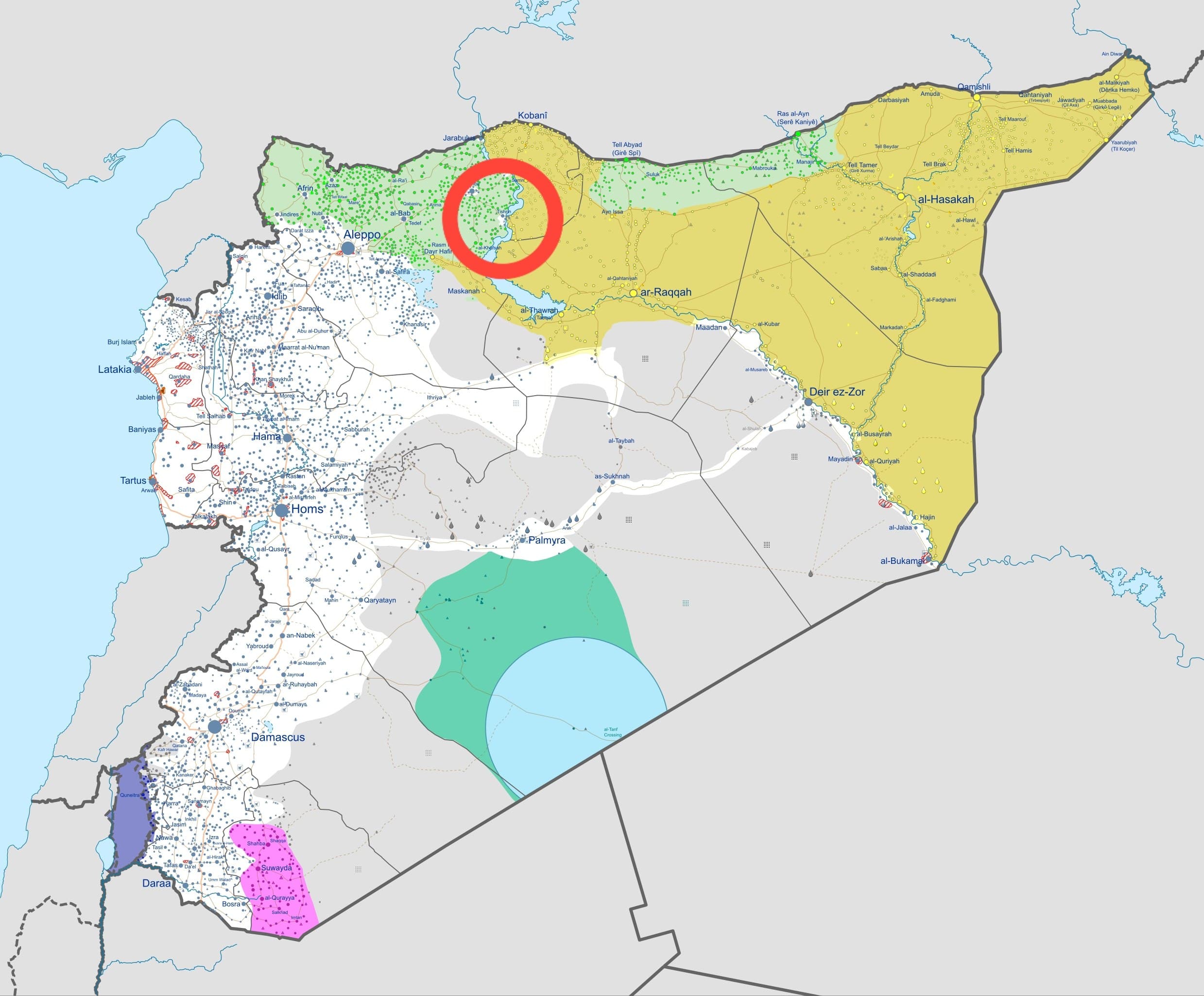 Featured image for: Heavy clashes erupt between Syrian Army and SDF near Tishrin Dam Heavy clashes erupt between Syrian Army and SDF near Tishrin Dam