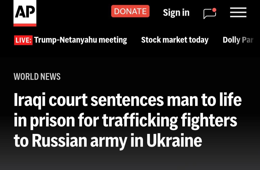Featured image for: Iraqi court sentences man to life in prison for trafficking fighters to Russia Iraqi court sentences man to life in prison for trafficking fighters to Russia