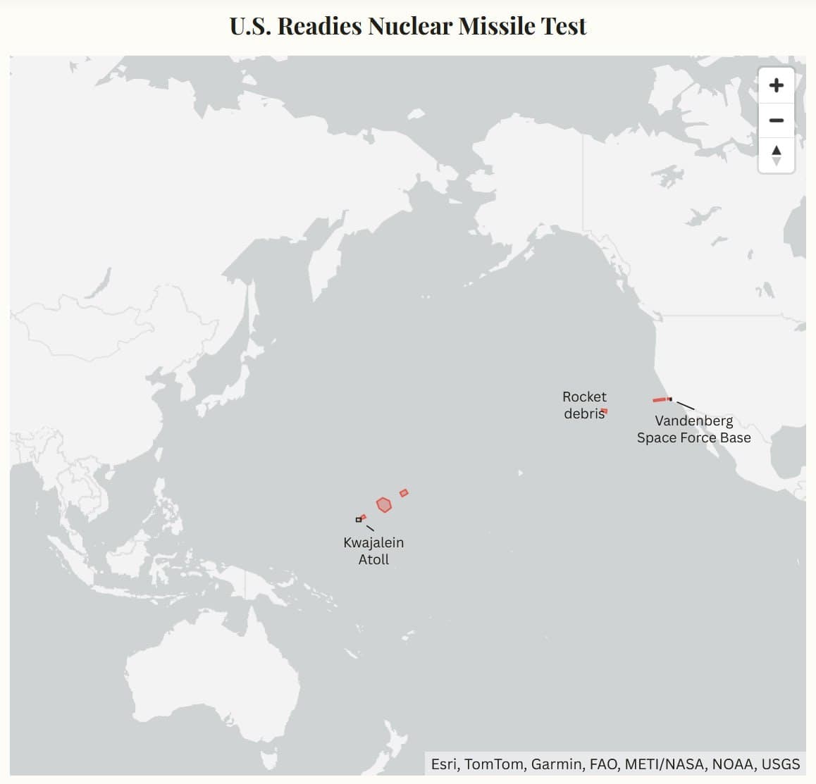 U.S. schedules first nuclear-capable ICBM test since Trump ordered renewal