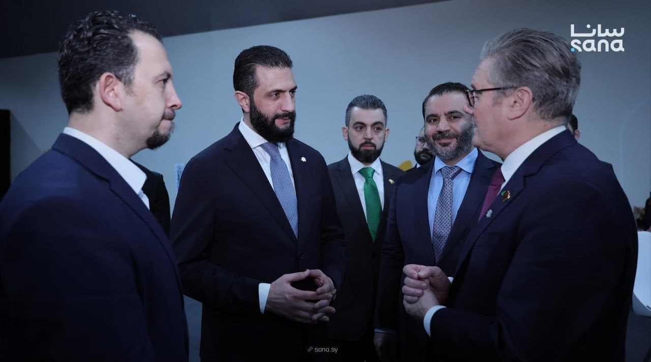 Syrian Interim-President Ahmed al-Sharaa meets UK Prime Minister Keir Starmer