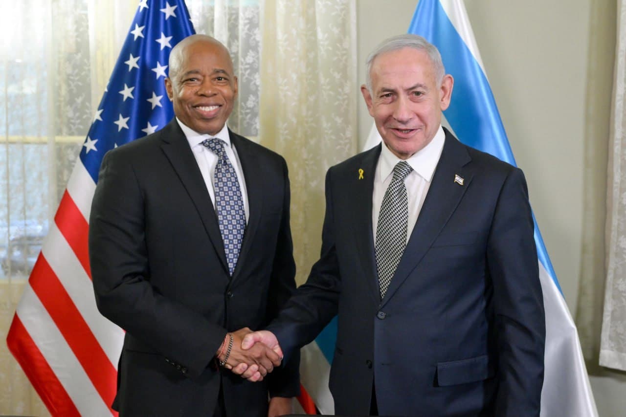 Outgoing NYC Mayor Eric Adams visits Israel, meets PM Netanyahu
