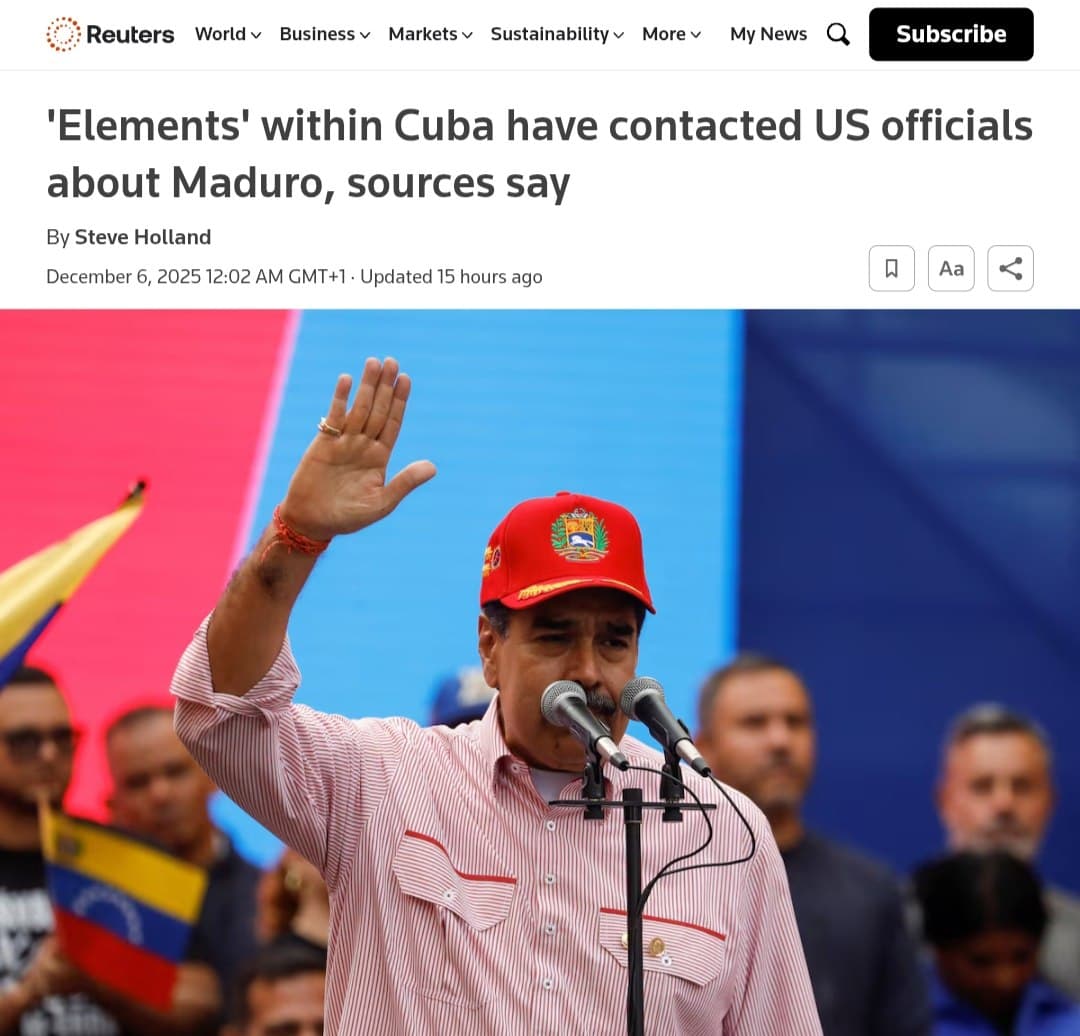 Cuban regime contacts U.S. about Venezuela without Maduro, Reuters reports