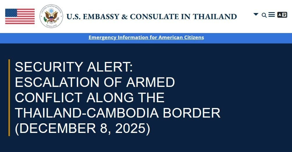 U.S. State Department warns citizens to avoid travel near Thailand-Cambodia border