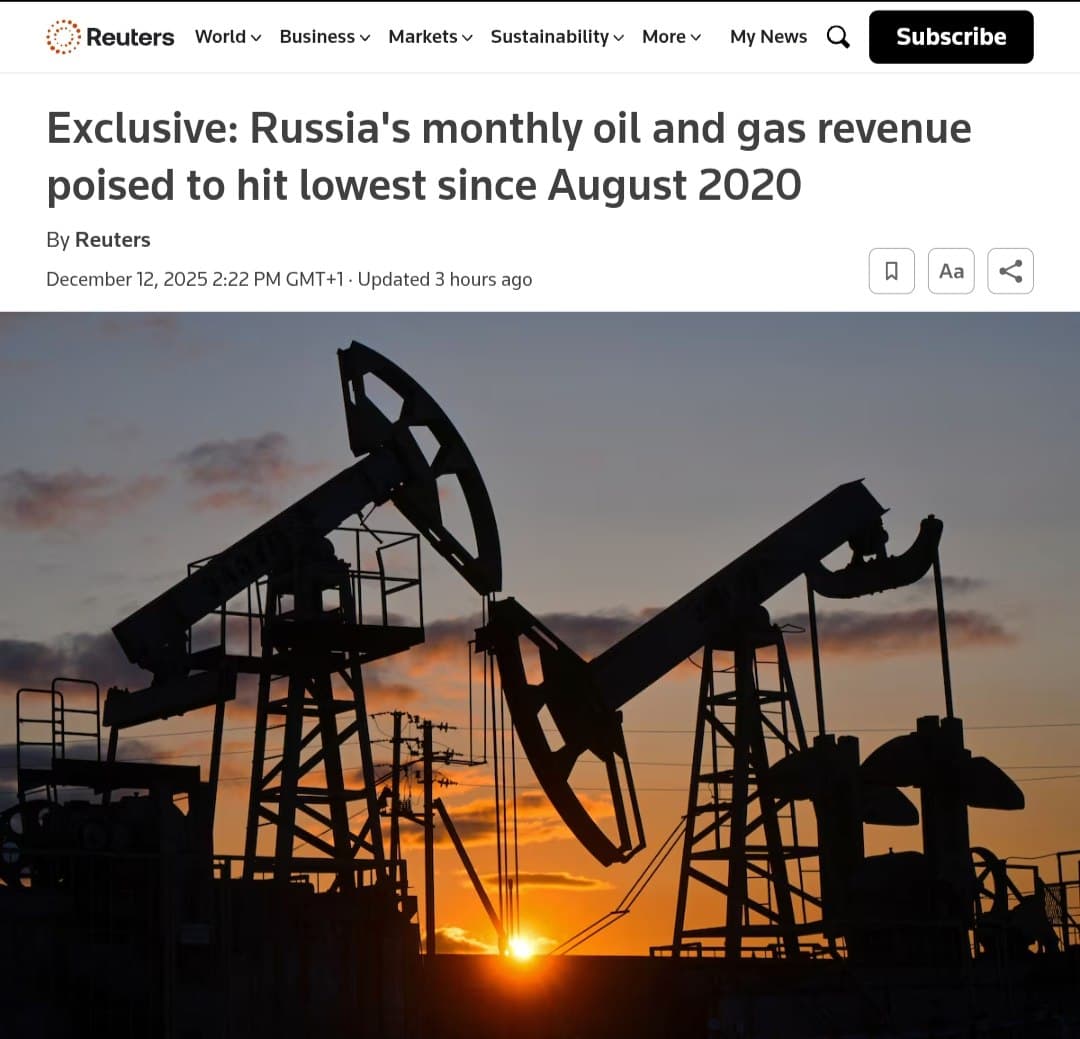Featured image for: Russia's monthly oil and gas revenue set to reach lowest since August 2020 Russia's monthly oil and gas revenue set to reach lowest since August 2020