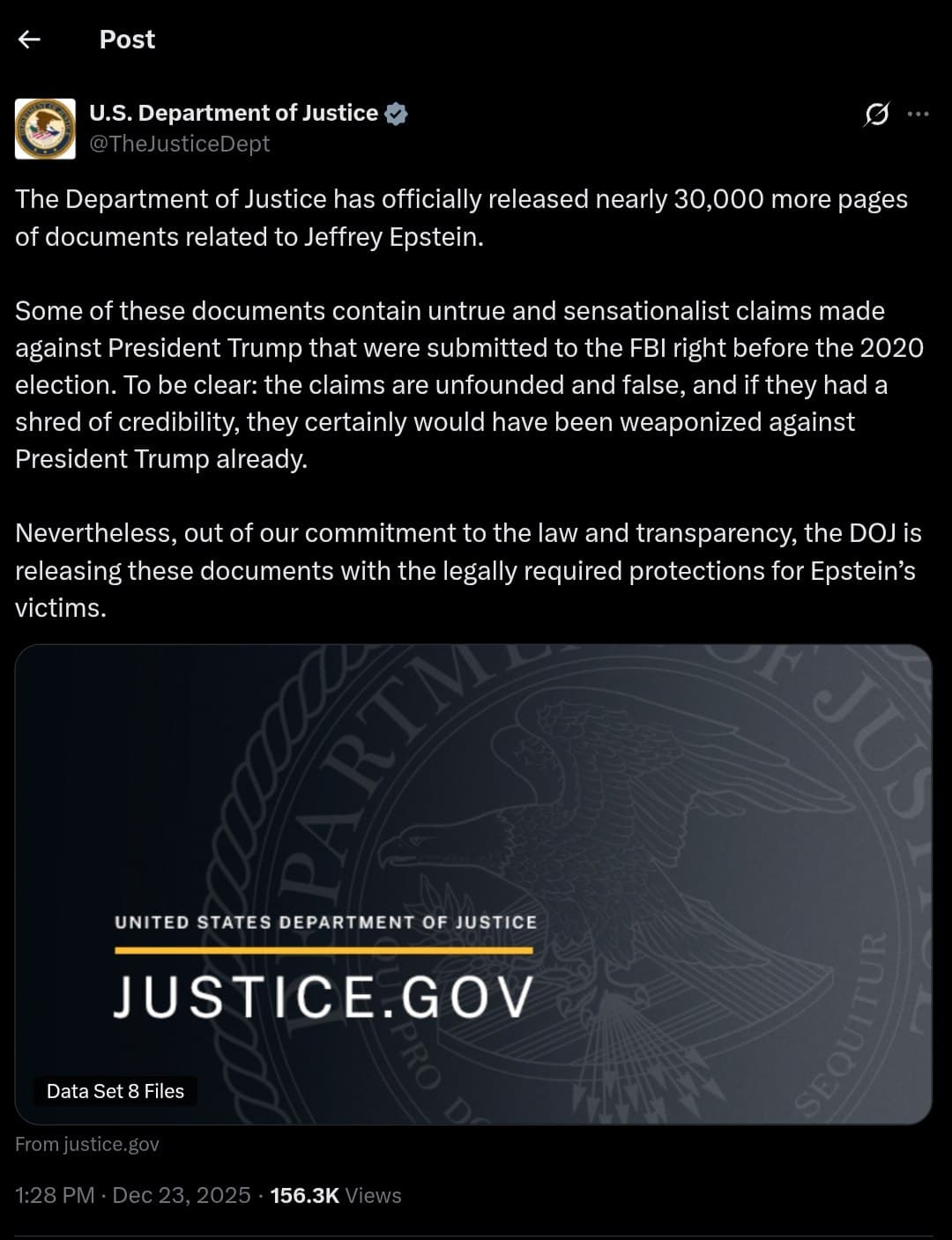 Featured image for: Department of Justice releases nearly 30,000 pages of Epstein documents Department of Justice releases nearly 30,000 pages of Epstein documents