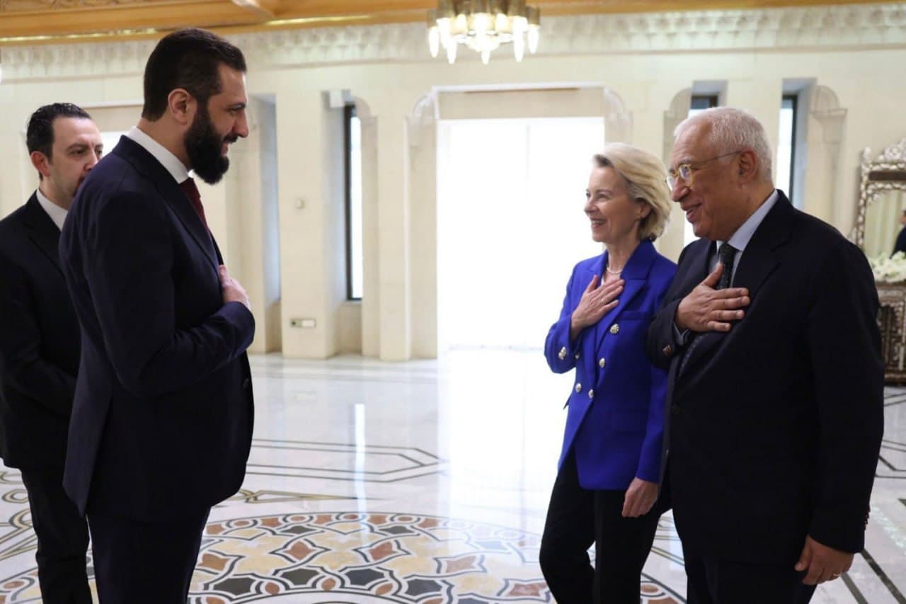 Featured image for: EU Commission President Ursula von der Leyen meets Syrian Interim-president Ahmed al-Sharaa EU Commission President Ursula von der Leyen meets Syrian Interim-president Ahmed al-Sharaa