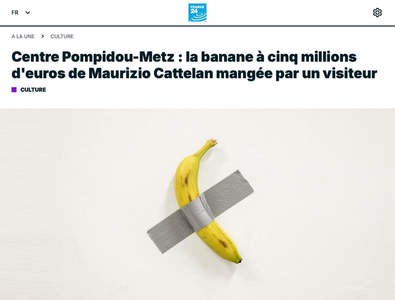 Featured image for: Art or Absurdity? €5.5M Banana Eaten, Highlighting Wealth Disparity in Culture! Art or Absurdity? €5.5M Banana Eaten, Highlighting Wealth Disparity in Culture!