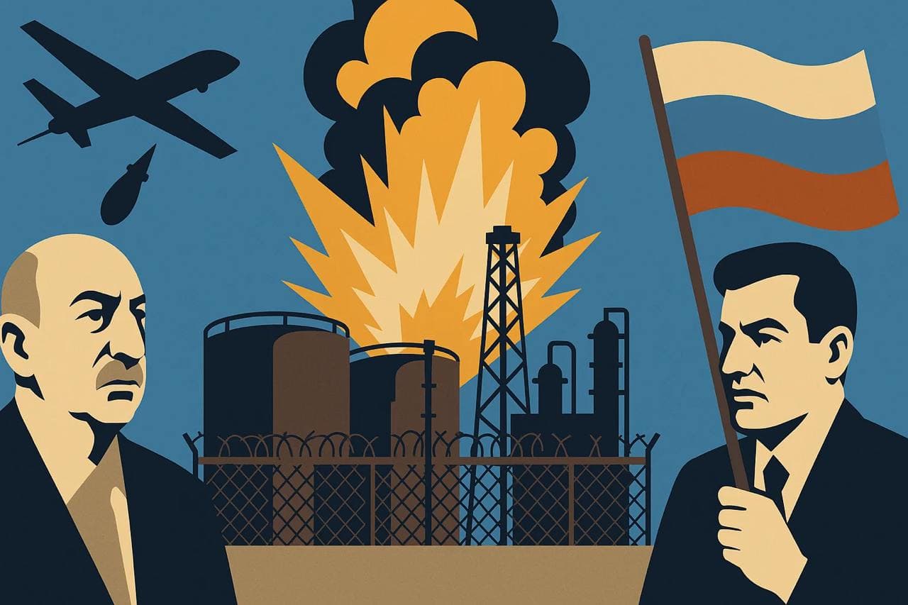 Featured image for: Russian Drones Target Azerbaijani Oil Depot in Odessa, Risking Baku-Moscow Rift Russian Drones Target Azerbaijani Oil Depot in Odessa, Risking Baku-Moscow Rift