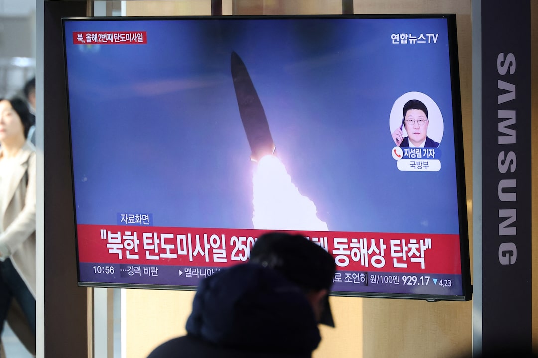 South Korea reports North Korea launched multiple short-range missiles
