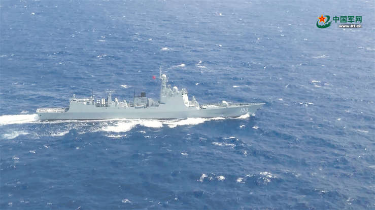 Image for China conducts live-fire military drills around Taiwan, 