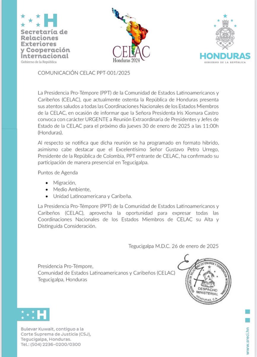 CELAC Calls Emergency Meeting Amid Rising US Military Presence