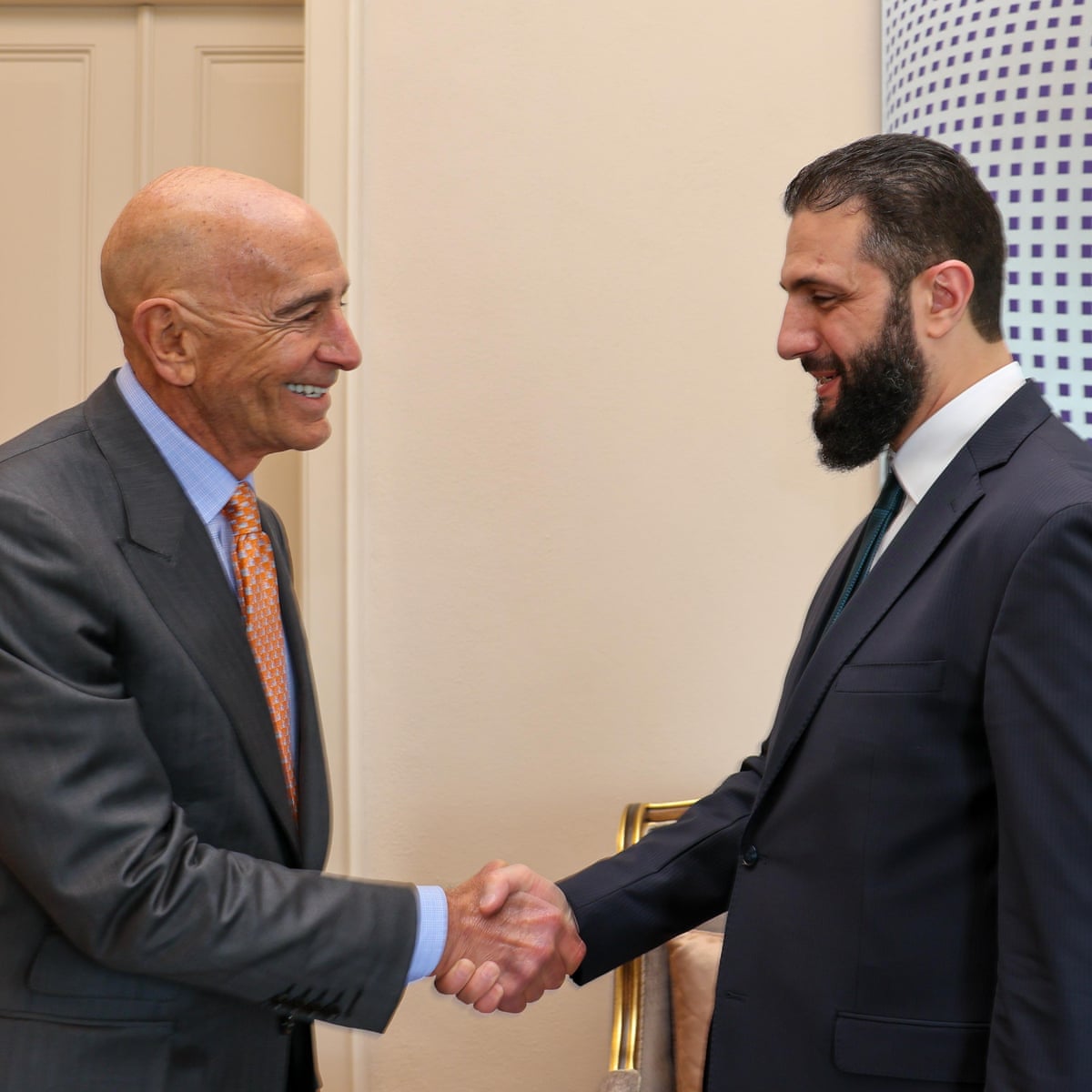 U.S. Envoy Tom Barrack announces Syrian President Ahmad Al-Sharaa's upcoming visit to Washington D.C.