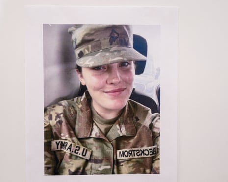 Image for Trump announces death of Specialist Sarah Beckstrom, 20, shot in Afghanistan