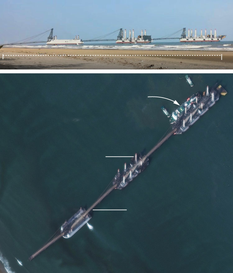 Image for China practices direct beach assaults using dual-use civil-military landing craft