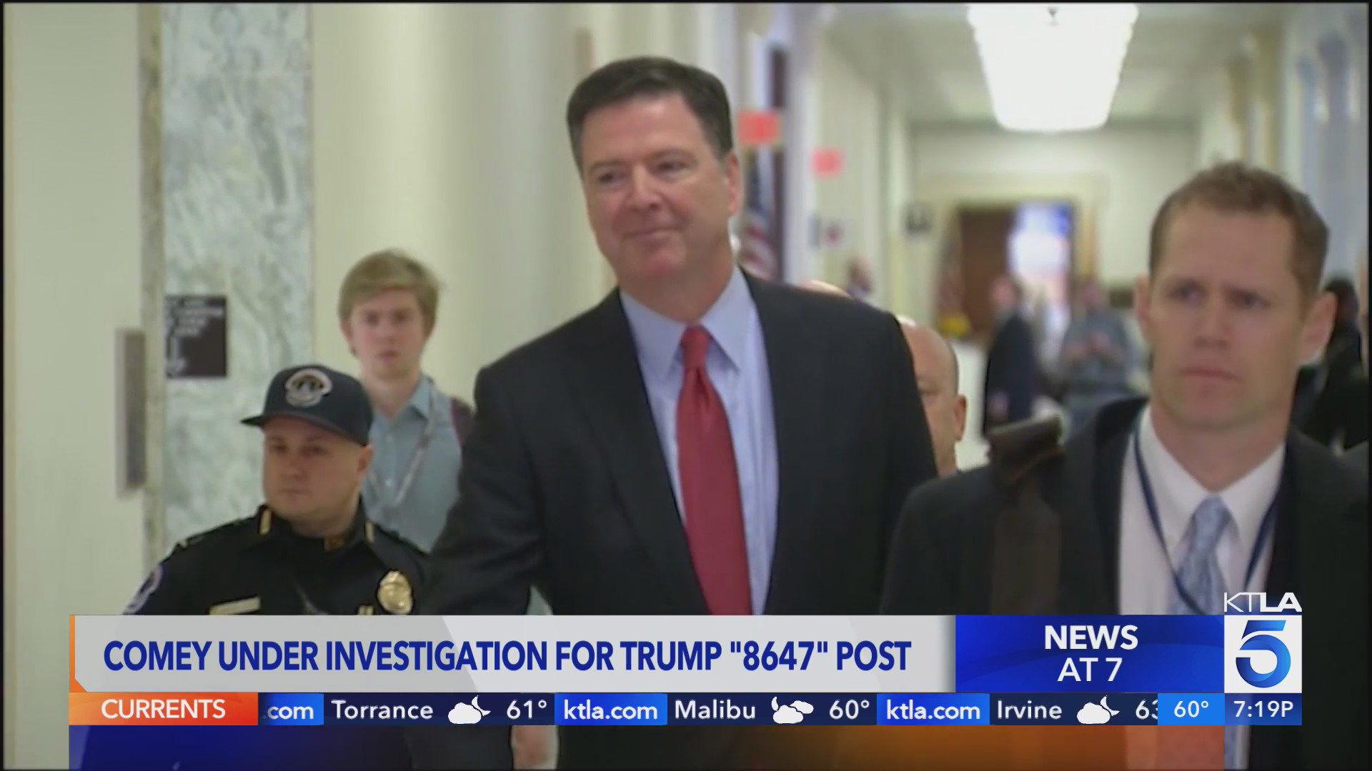 Image for Multiple DOJ and FBI officials plan to resign after Comey indictment