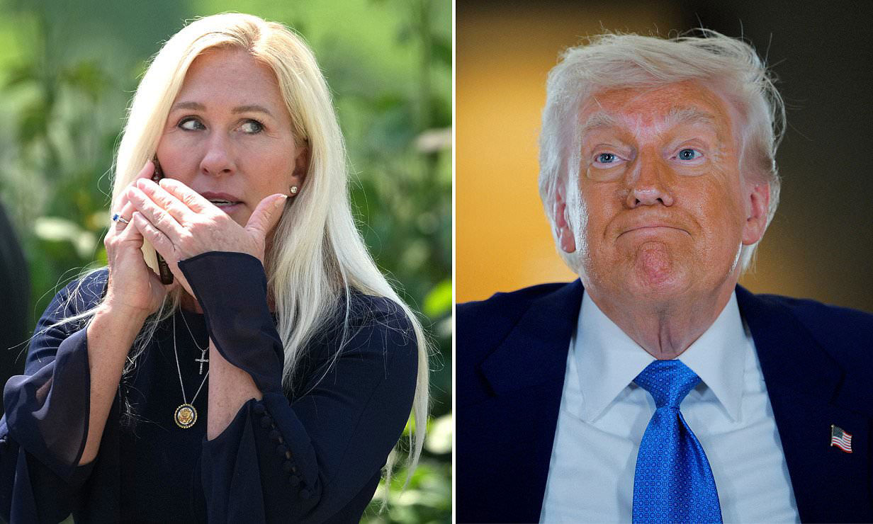 Image for Rep. Marjorie Taylor Greene claims threats are linked to Trump disavowal