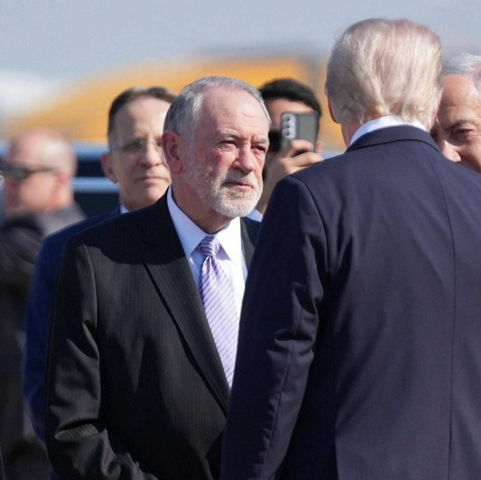 Image for U.S. Ambassador to Israel Mike Huckabee meets with Jonathan Pollard