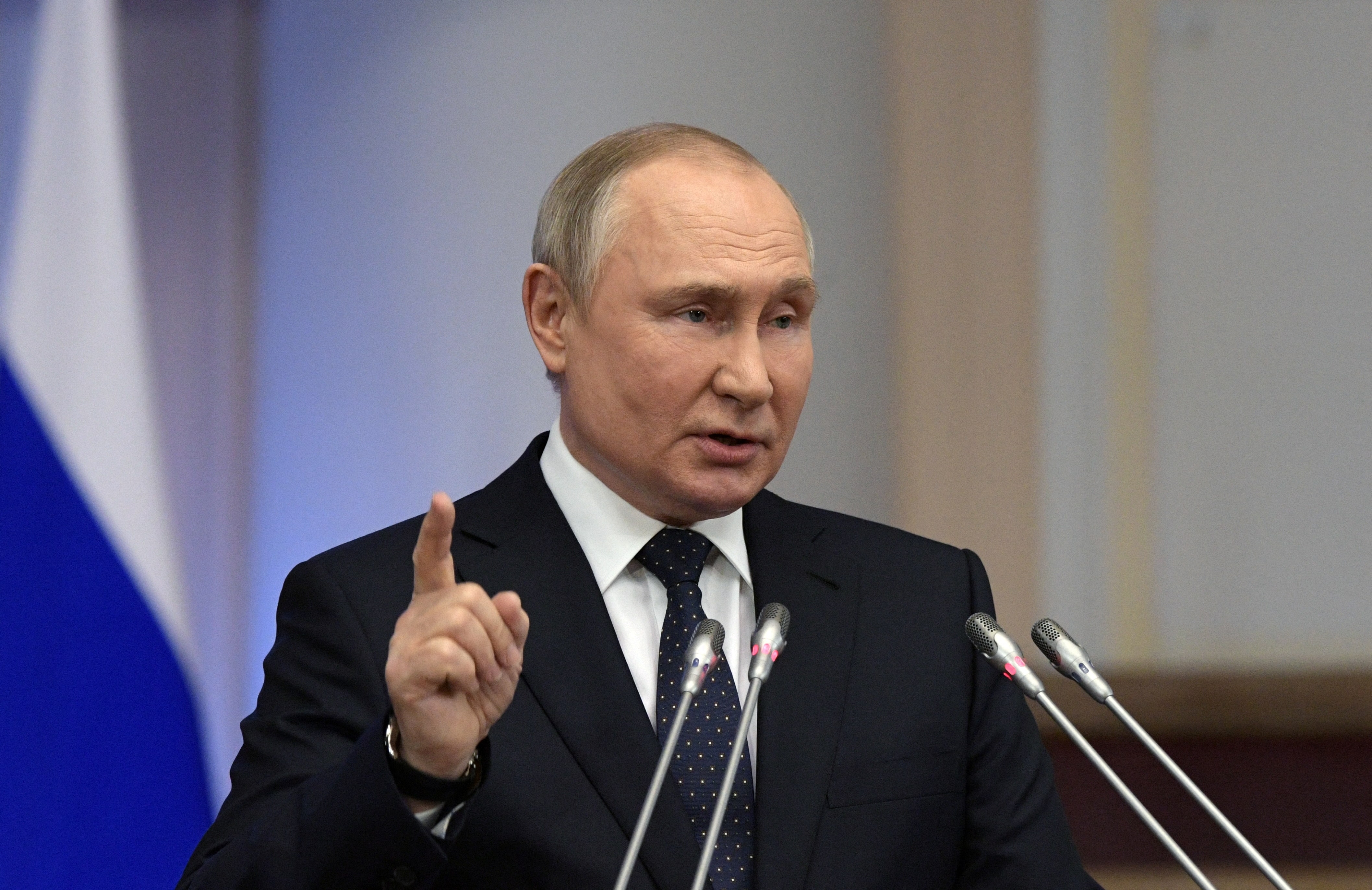 Image for Putin warns, 