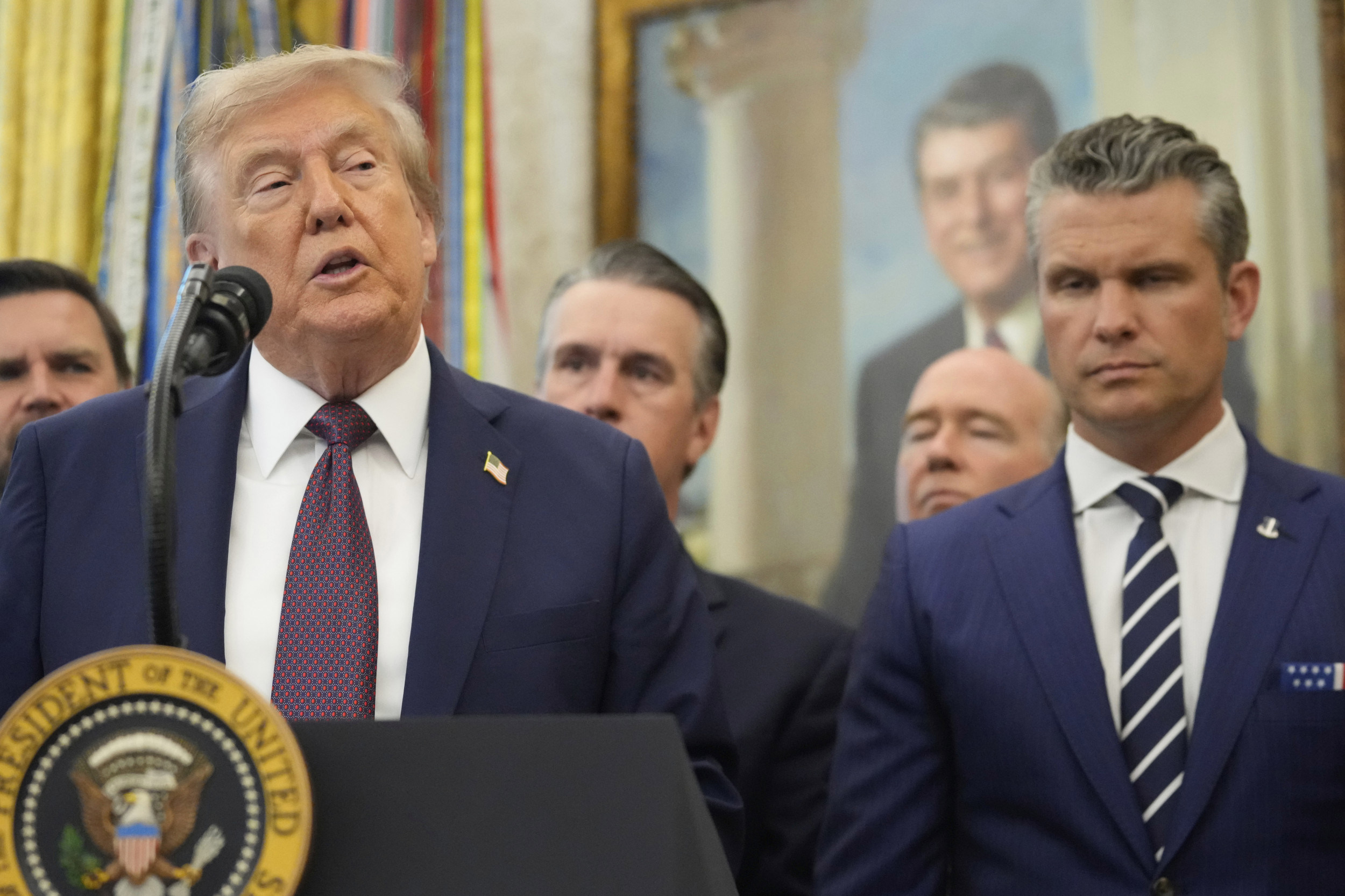 Image for Trump announces US strikes will begin on land in Venezuela soon