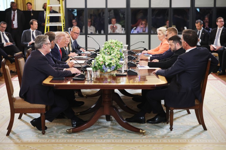 Image for Trump and Zelensky hold video conference with European leaders