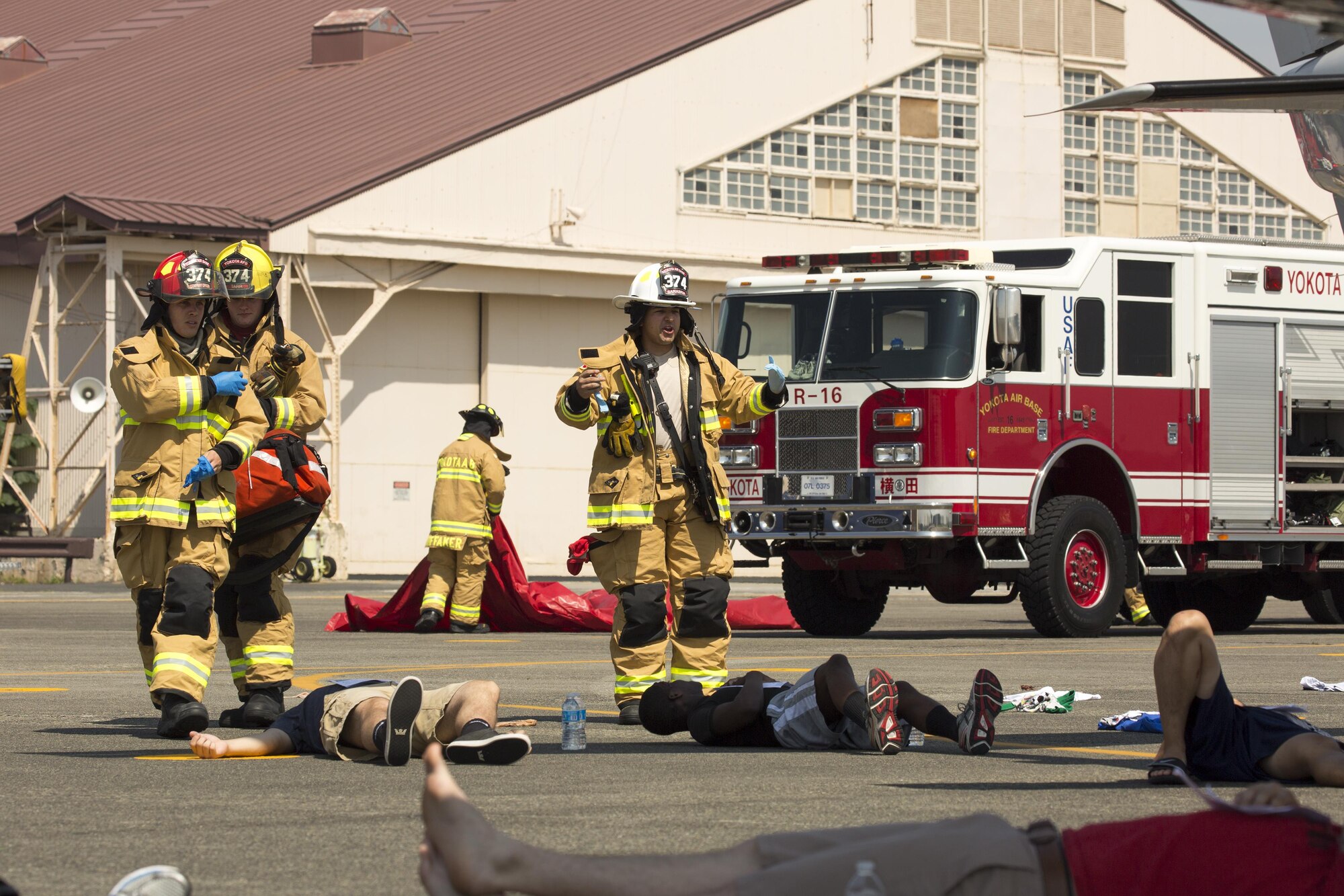 Yokota practices emergency response during exercise > Pacific ...