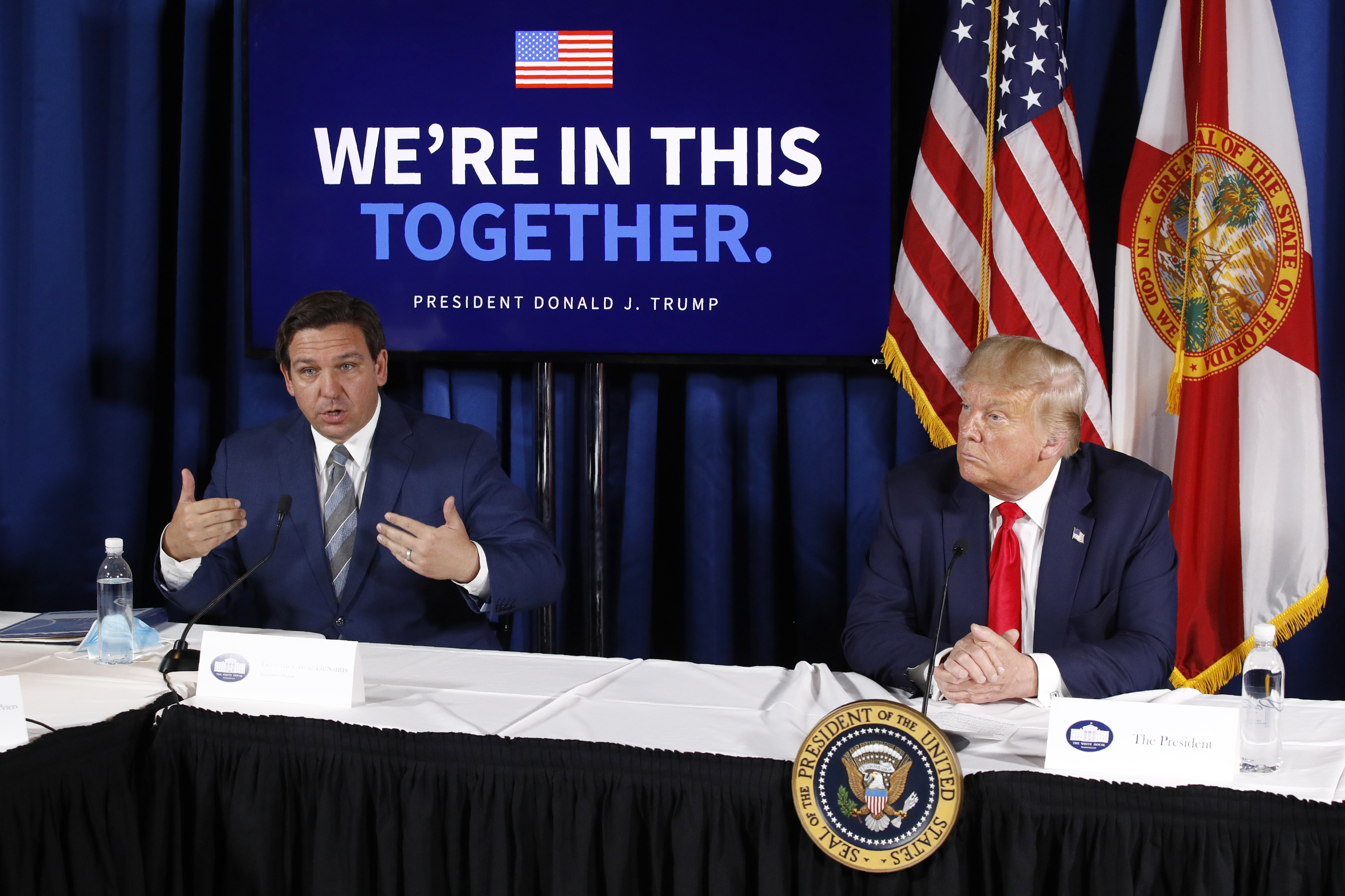 Trump praises DeSantis, urges other governors to follow his ...