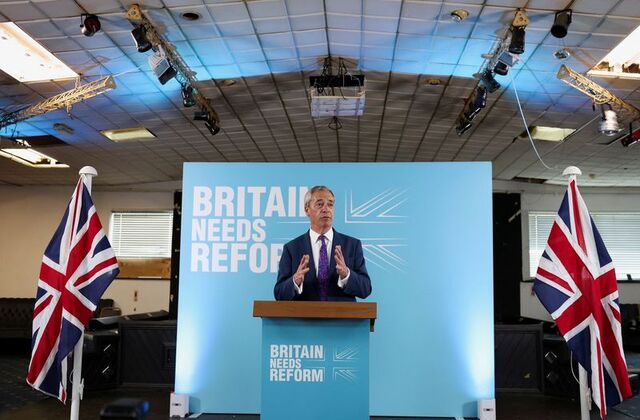 Taking Aim at UK's Sunak, Nigel Farage Pledges Border Control ...