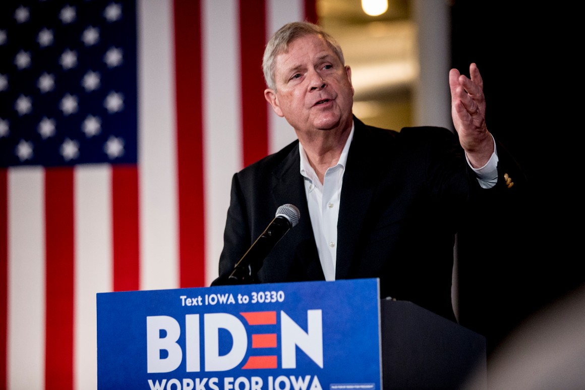 Vilsack emerges as Biden's top choice for USDA - POLITICO