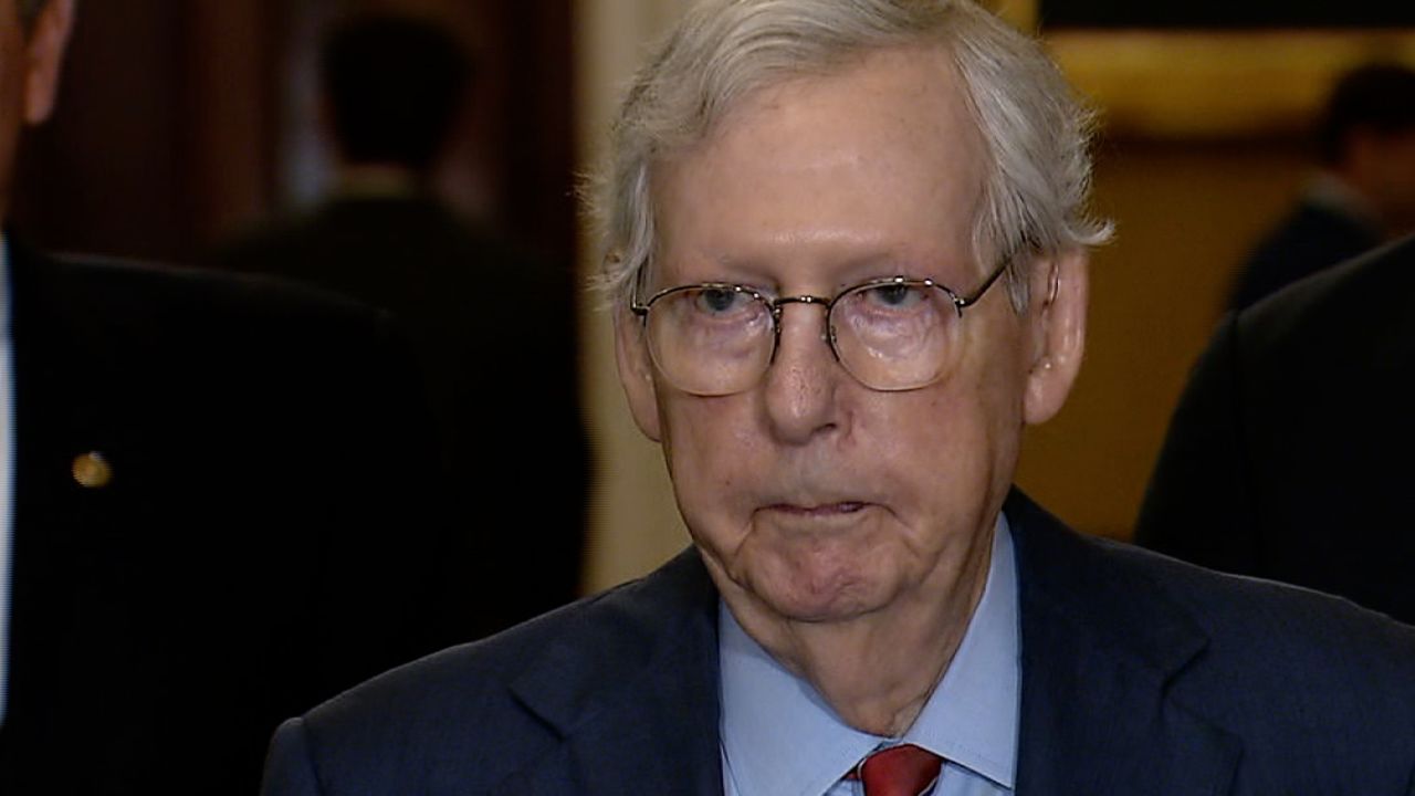 Mitch McConnell says he's 'fine' after freezing during news ...