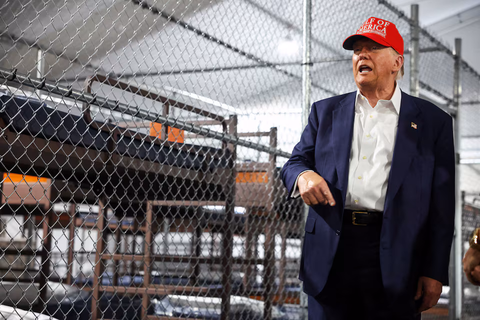 In pictures: Trump visits 'Alligator Alcatraz' - July 1, 2025 ...