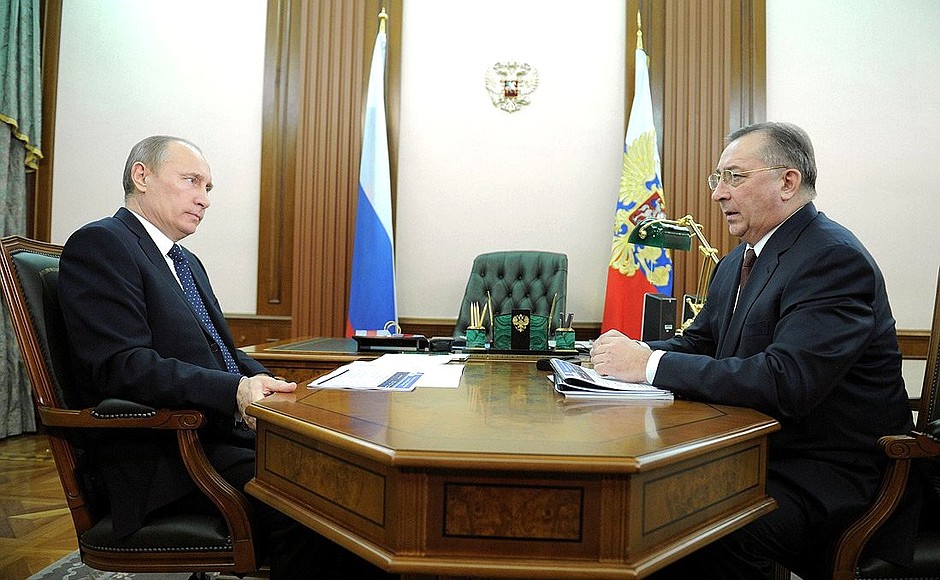 Meeting with Chairman of the Board and President of Transneft ...