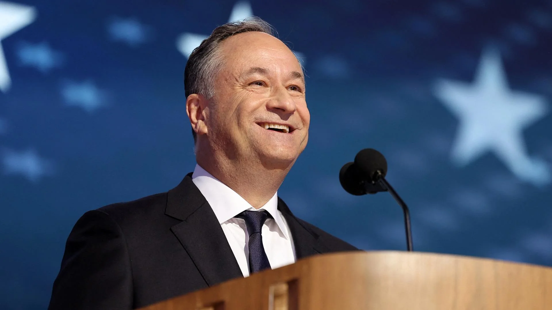 Watch: Doug Emhoff, Kamala Harris' husband, describes meeting Harris in DNC speech