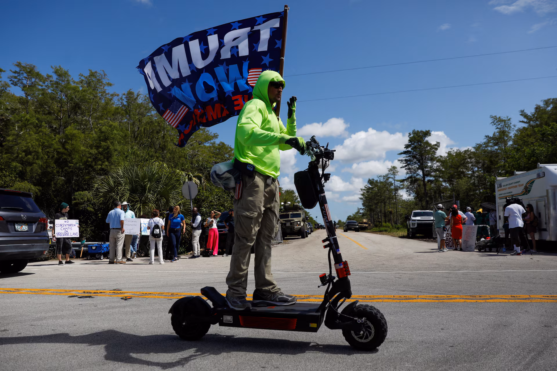 In pictures: Trump visits 'Alligator Alcatraz' - July 1, 2025 ...