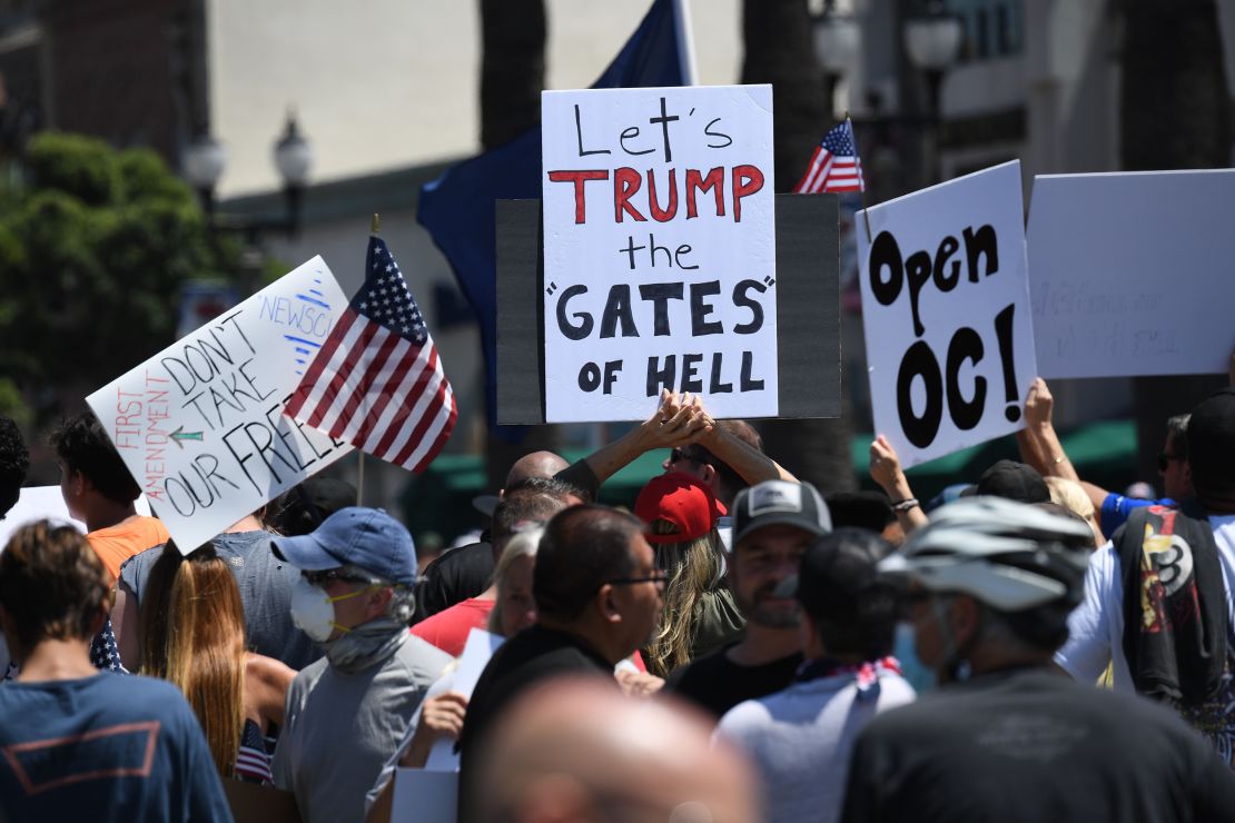In Huntington Beach, a George Floyd protest was deemed an unla…