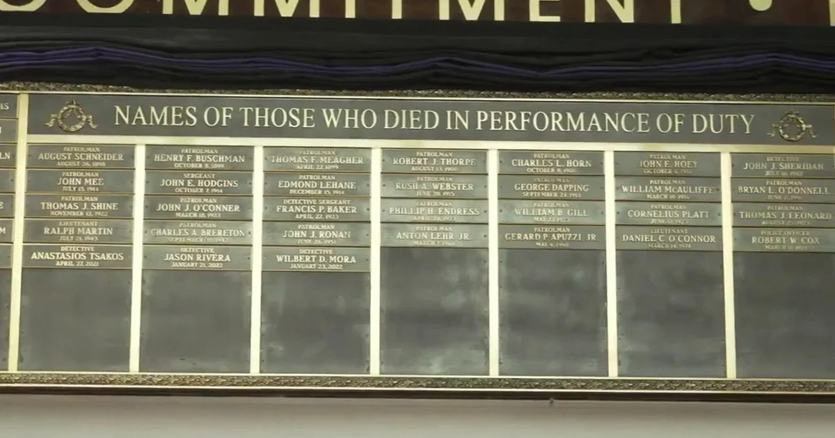Family, friends gather in NYPD Hall of Heroes to honor fallen officers