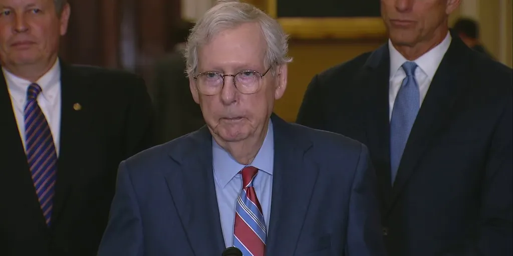 McConnell freezes up during press conference, later says 'I'm fine ...