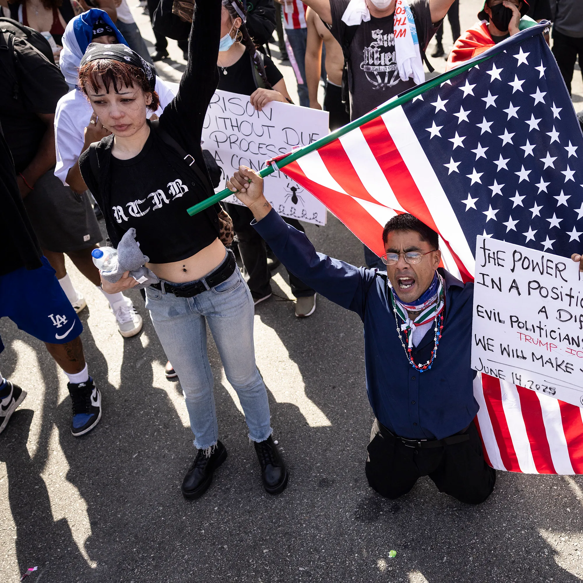 No Kings' protests: SUV charges protester; rallies largely ...