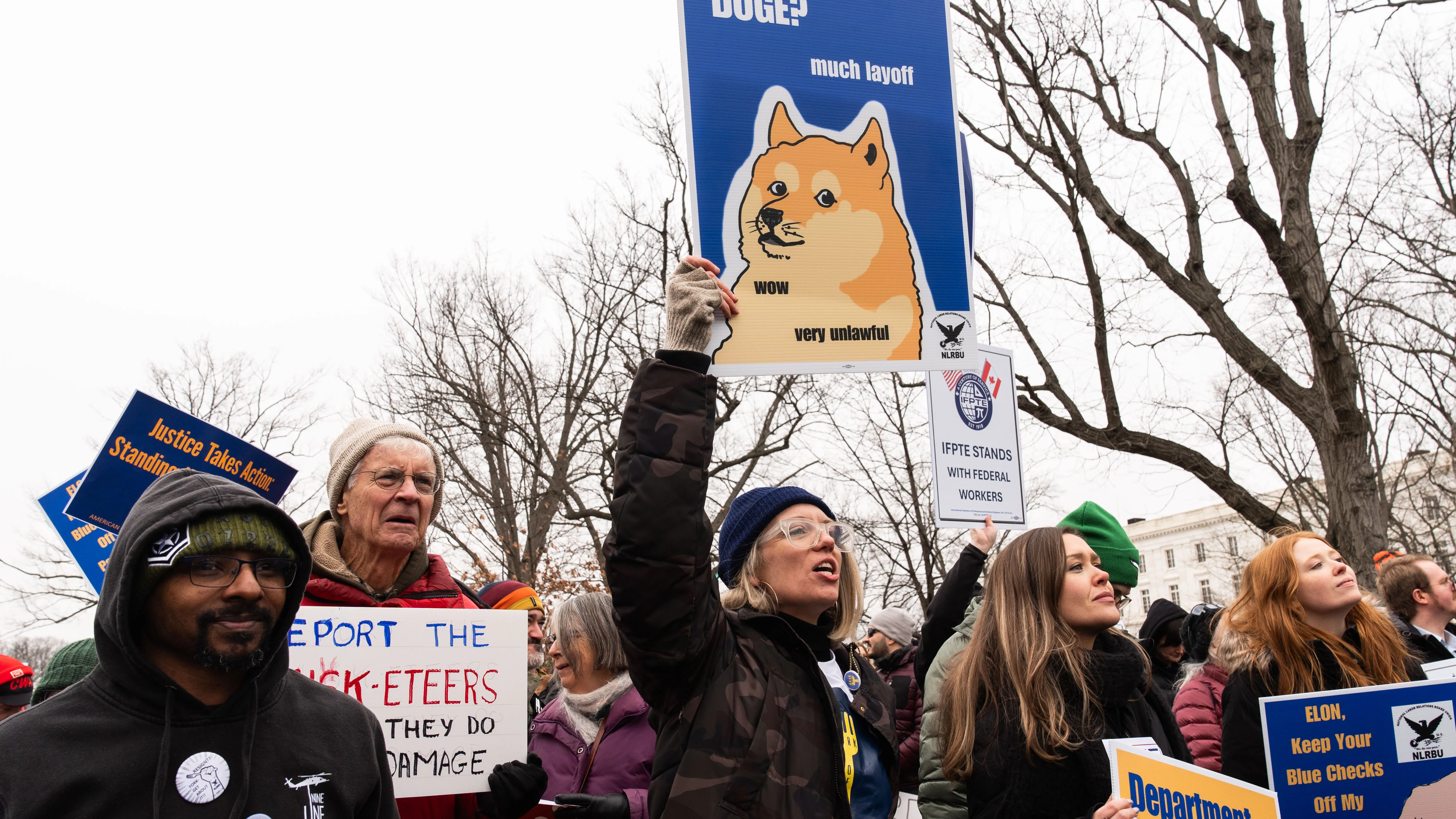 Fired fed workers' weekly protests on Capitol Hill ramping up