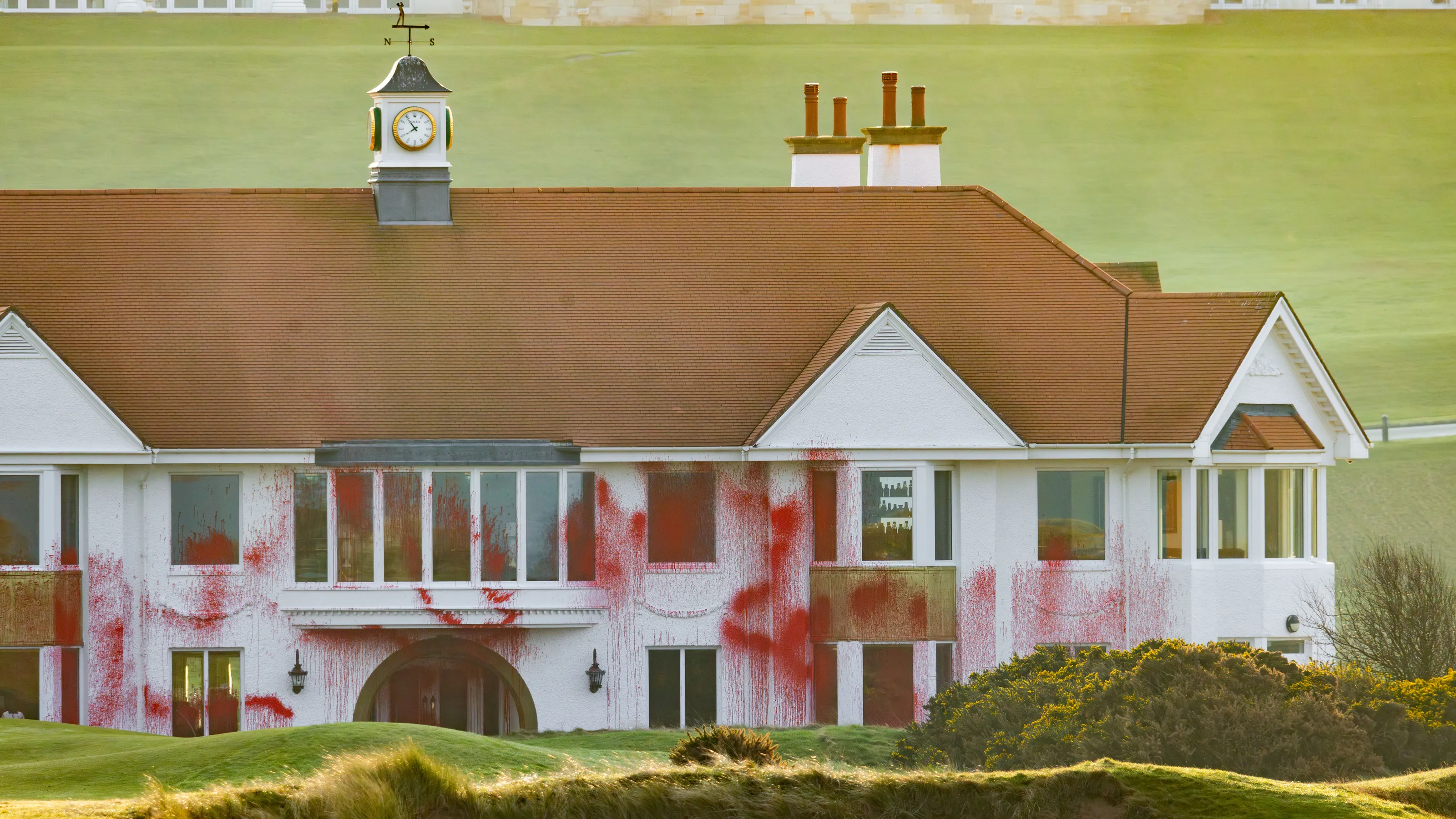 Trump-owned golf course vandalized by pro-Palestinian group