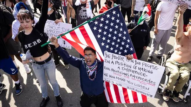 No Kings' protests: SUV charges protester; rallies largely ...